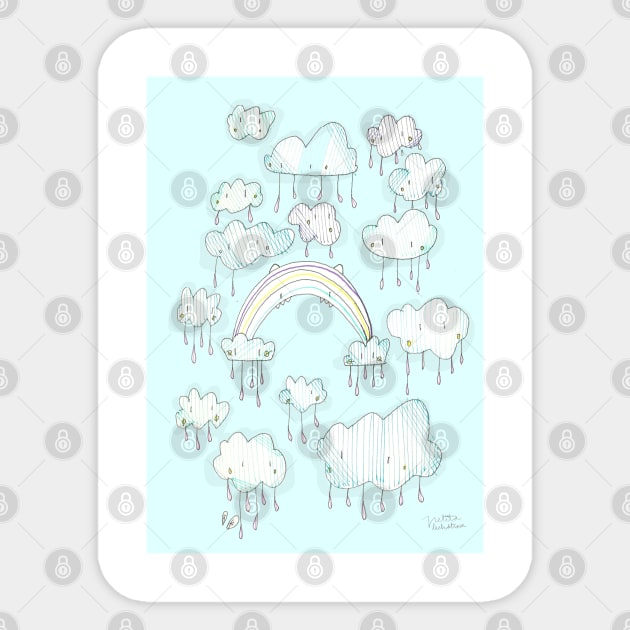 Clouds Sticker by Petita Lechatrose